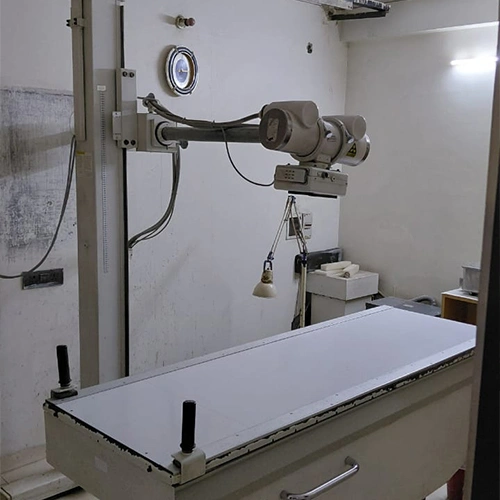 Modern medical laboratory diagnostic imaging facility with ultrasound machine